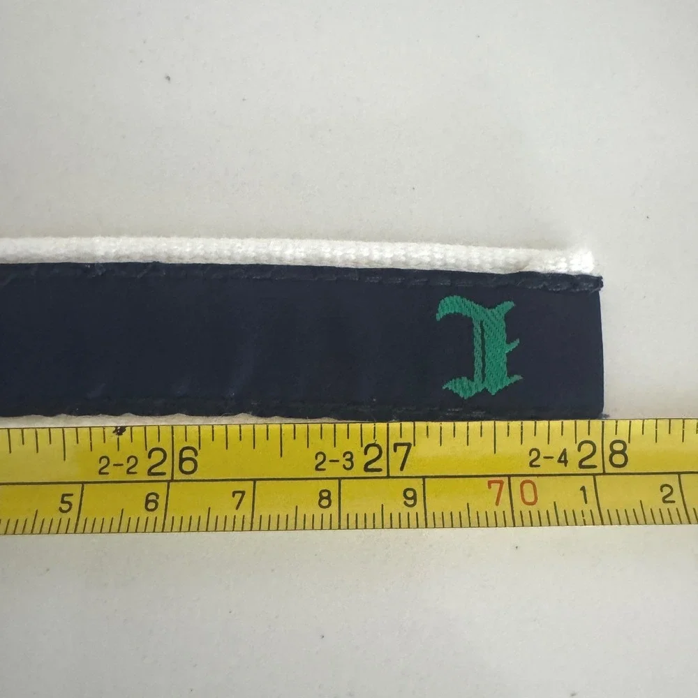 Polo Ralph Lauren Varsity Embroidered D-Ring Belt Kids Navy Blue Preppy 28